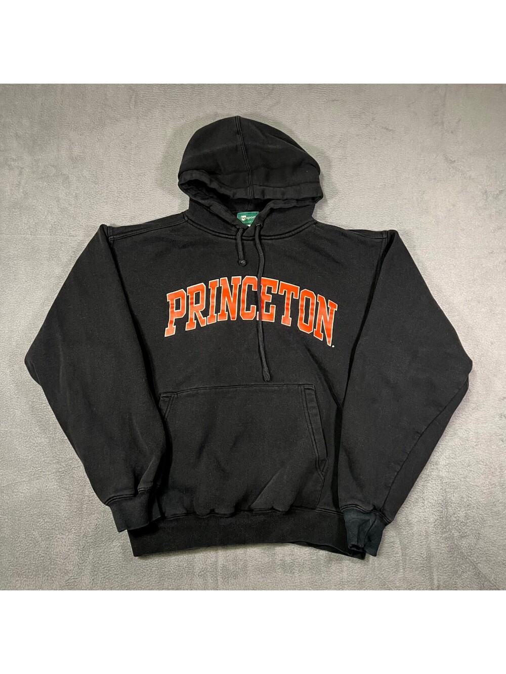 Ivysport Hoodie Black Mens Small Pullover Lined Knit Cotton Princeton University